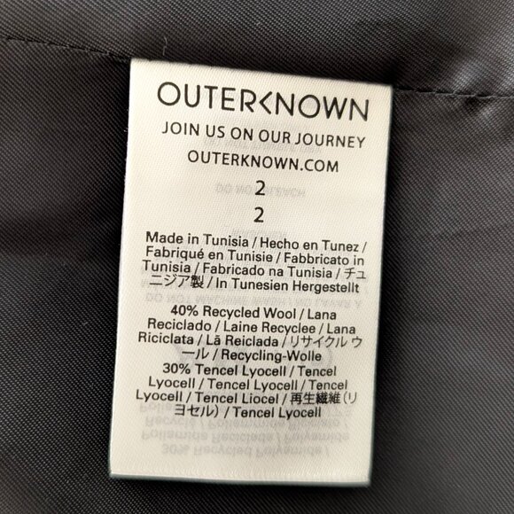 Outerknown Kingsley Plaid Boy Blazer Sz 2 NWOT - Picture 15 of 16